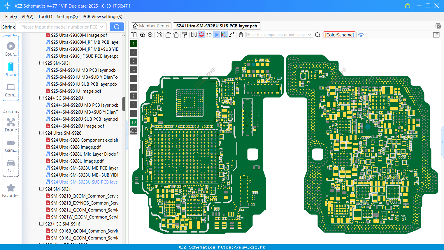 Samsung S24 Ultra-SM-S928U SUB PCB Layer
